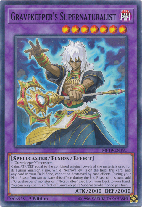 Gravekeeper's Supernaturalist [MP19-EN181] Common (ONLINE ORDER ONLY)
