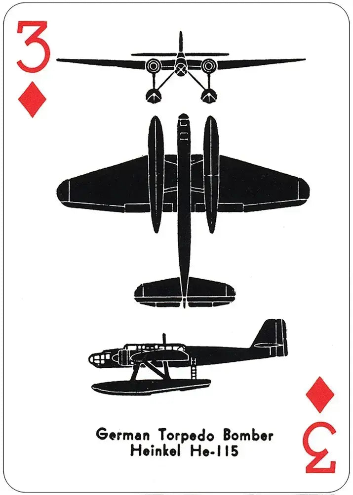 World War II Airplane Spotter Playing Cards Deck (ONLINE ORDER ONLY)