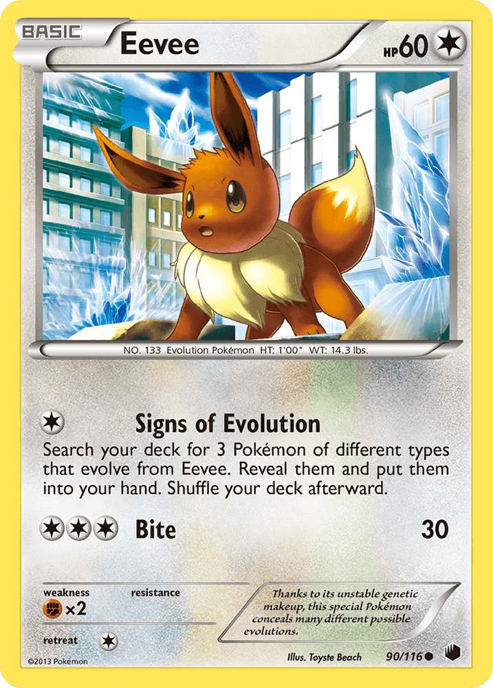 Eevee (90/116) [Black & White: Plasma Freeze] (Online Only)