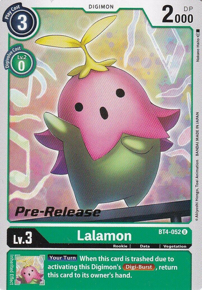 Lalamon [BT4-052] [Great Legend Pre-Release Promos] (ONLINE ORDER ONLY)
