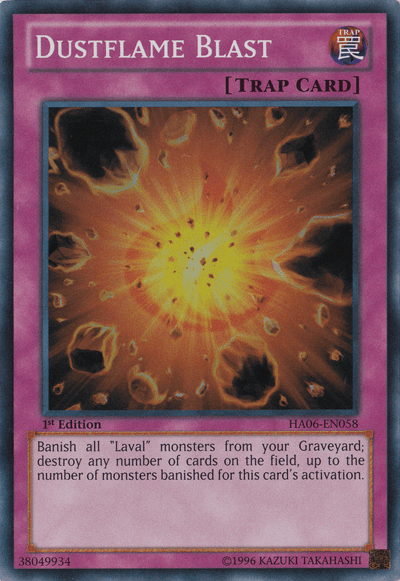 Dustflame Blast [HA06-EN058] Super Rare (ONLINE ORDER ONLY)
