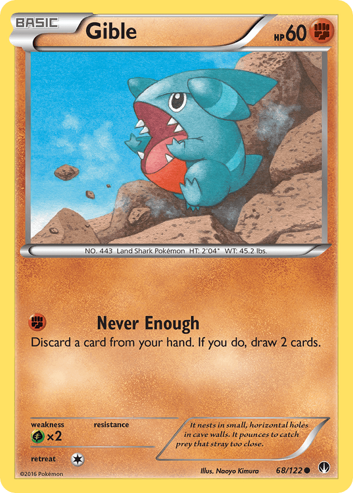 Gible (68/122) [XY: BREAKpoint] (Online Only)