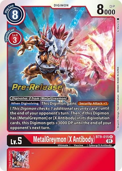 MetalGreymon (X Antibody) [BT9-015] [X Record Pre-Release Promos] (ONLINE ORDER ONLY)