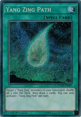 Yang Zing Path [DUEA-EN061] Secret Rare (ONLINE ORDER ONLY)