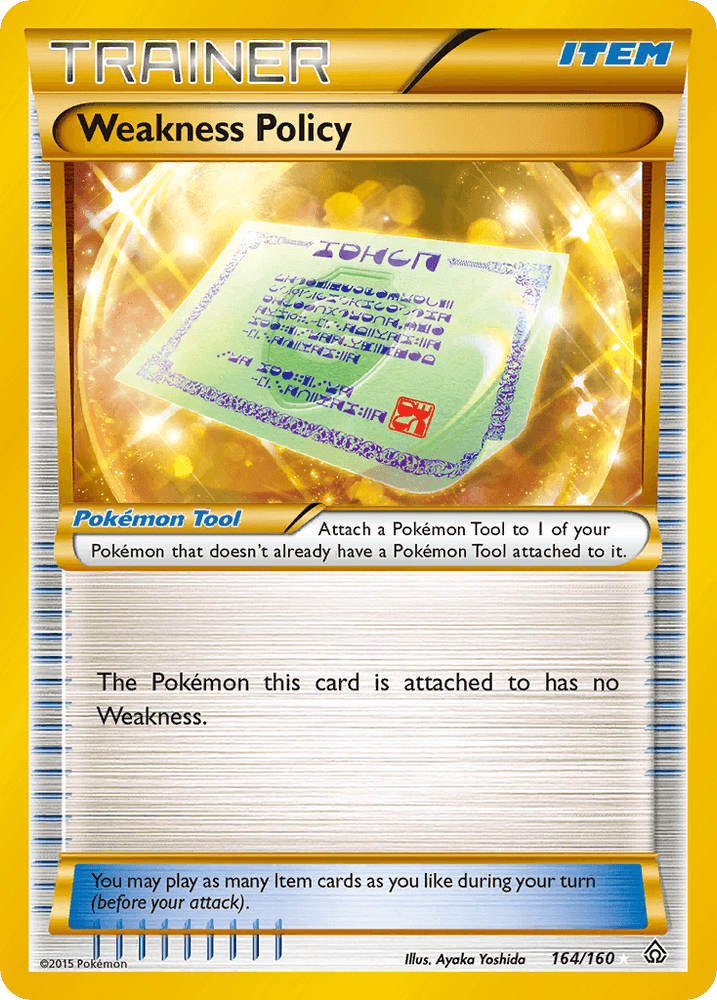 Weakness Policy (164/160) [XY: Primal Clash] (Online Only)