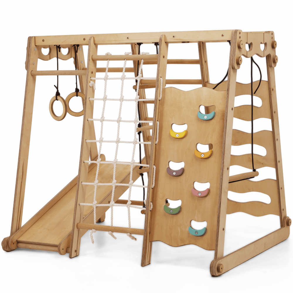 6in1 Indoor Jungle Gym for Toddler: Playground + Swings Set + Slide Board + Rope + Stairs (ONLINE ORDER ONLY)