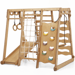 6in1 Indoor Jungle Gym for Toddler: Playground + Swings Set + Slide Board + Rope + Stairs (ONLINE ORDER ONLY)