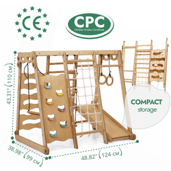6in1 Indoor Jungle Gym for Toddler: Playground + Swings Set + Slide Board + Rope + Stairs (ONLINE ORDER ONLY)