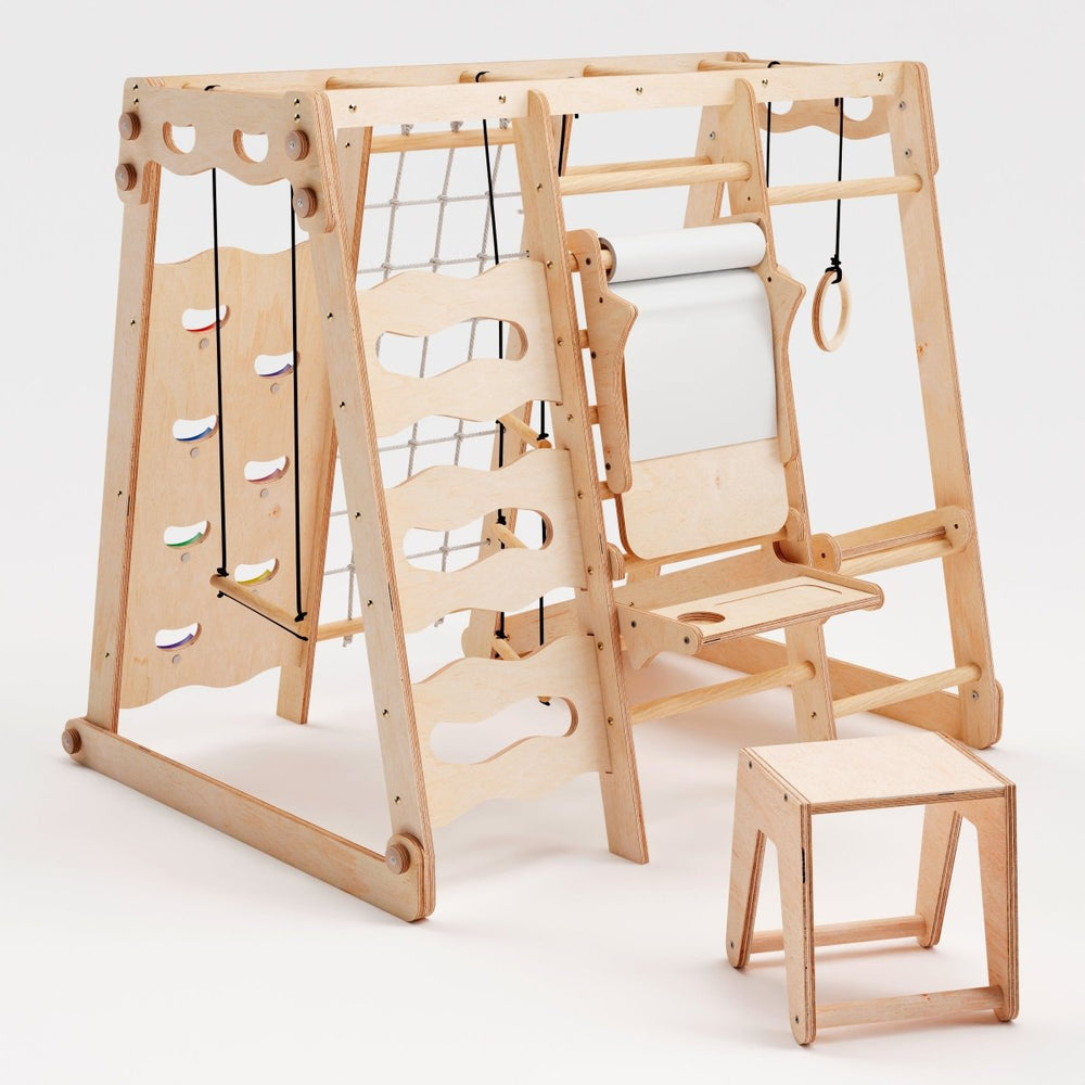 6in1 Indoor Jungle Gym for Toddler: Playground + Swings Set + Slide Board + Rope + Stairs (ONLINE ORDER ONLY)