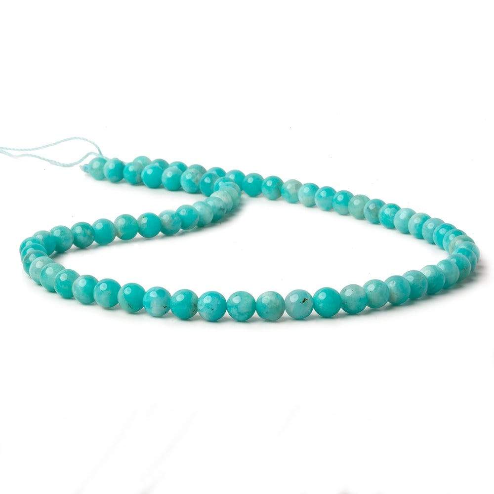 6mm Amazonite Plain Rounds 16 inch 67 beads AA (ONLINE ORDER ONLY)