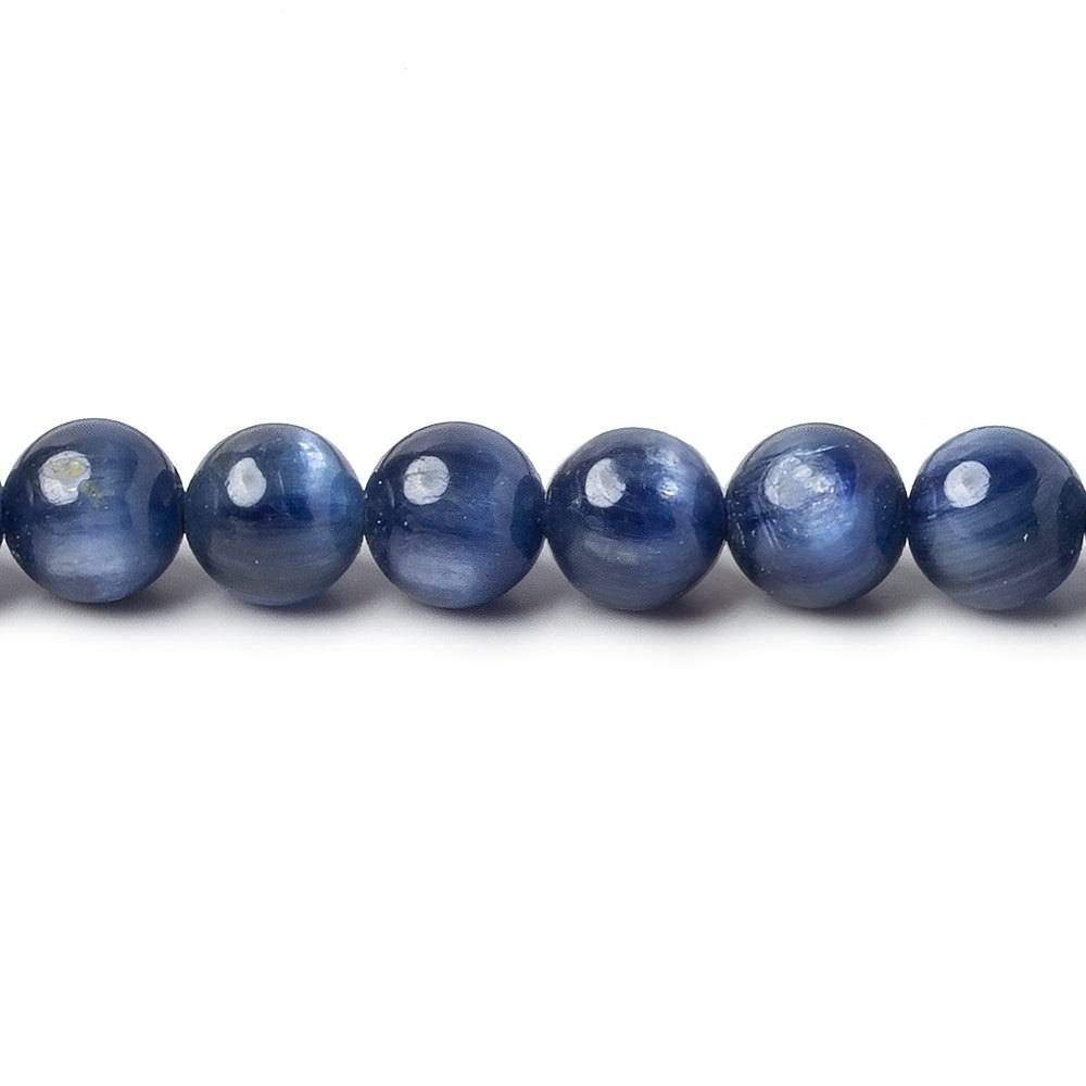 6mm Blue Kyanite Plain Rounds 16 inch 67 beads AA (ONLINE ORDER ONLY)
