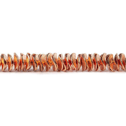 6mm Brushed Wavy Disc Spacers 8 inch 190 Beads (ONLINE ORDER ONLY)