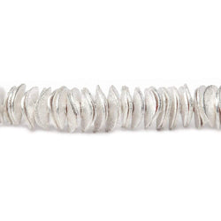 6mm Brushed Wavy Disc Spacers 8 inch 190 Beads (ONLINE ORDER ONLY)