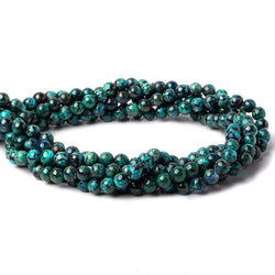 6mm Chrysocolla Plain Rounds 16 inch 68 beads AA (ONLINE ORDER ONLY)