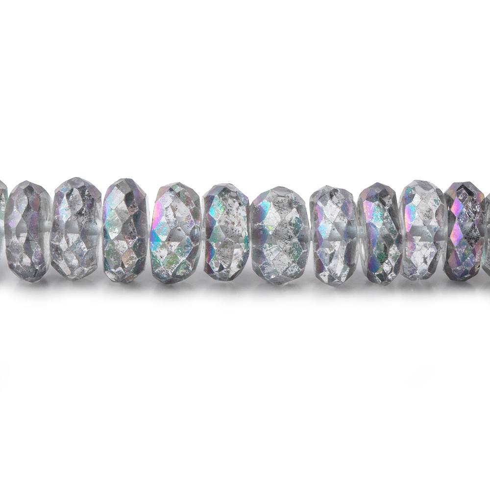 6mm Mystic Grey Topaz Faceted Rondelle Beads 16 inch 157 pieces (ONLINE ORDER ONLY)