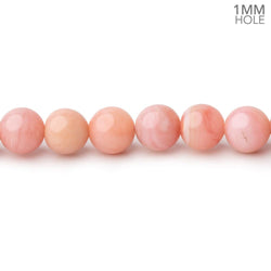 6mm Pink Peruvian Opal Plain Round Beads 16 inch 67 pieces 1mm holes (ONLINE ORDER ONLY)