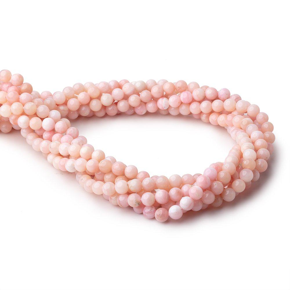 6mm Pink Peruvian Opal plain rounds 16 inch 67 beads AA (ONLINE ORDER ONLY)