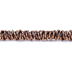 6mm Plain Mobius Large Hole Spacer Beads 8 inch 88 pieces