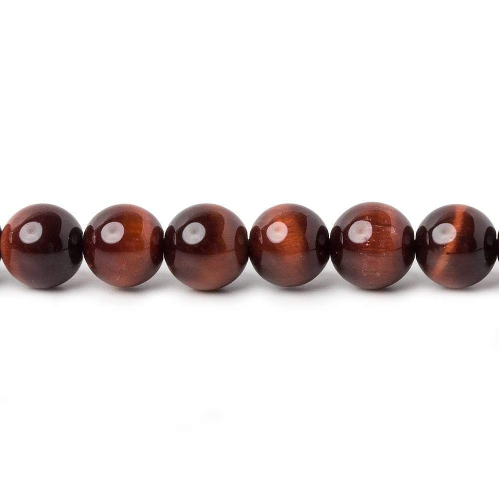 6mm Red Tiger's Eye plain round beads 16 inch 70 pieces AA (ONLINE ORDER ONLY)