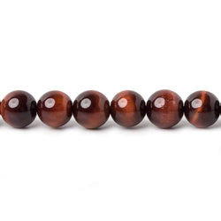 6mm Red Tiger's Eye plain round beads 16 inch 70 pieces AA (ONLINE ORDER ONLY)
