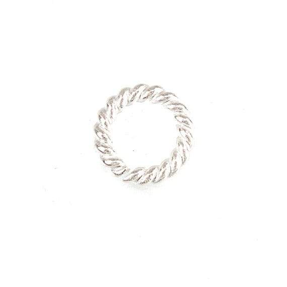 6mm Sterling Silver Twisted Jumpring 25 pcs per bag (ONLINE ORDER ONLY)