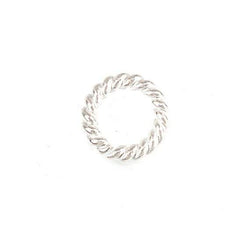 6mm Sterling Silver Twisted Jumpring 25 pcs per bag (ONLINE ORDER ONLY)
