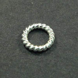 6mm Sterling Silver Twisted Jumpring 25 pcs per bag (ONLINE ORDER ONLY)