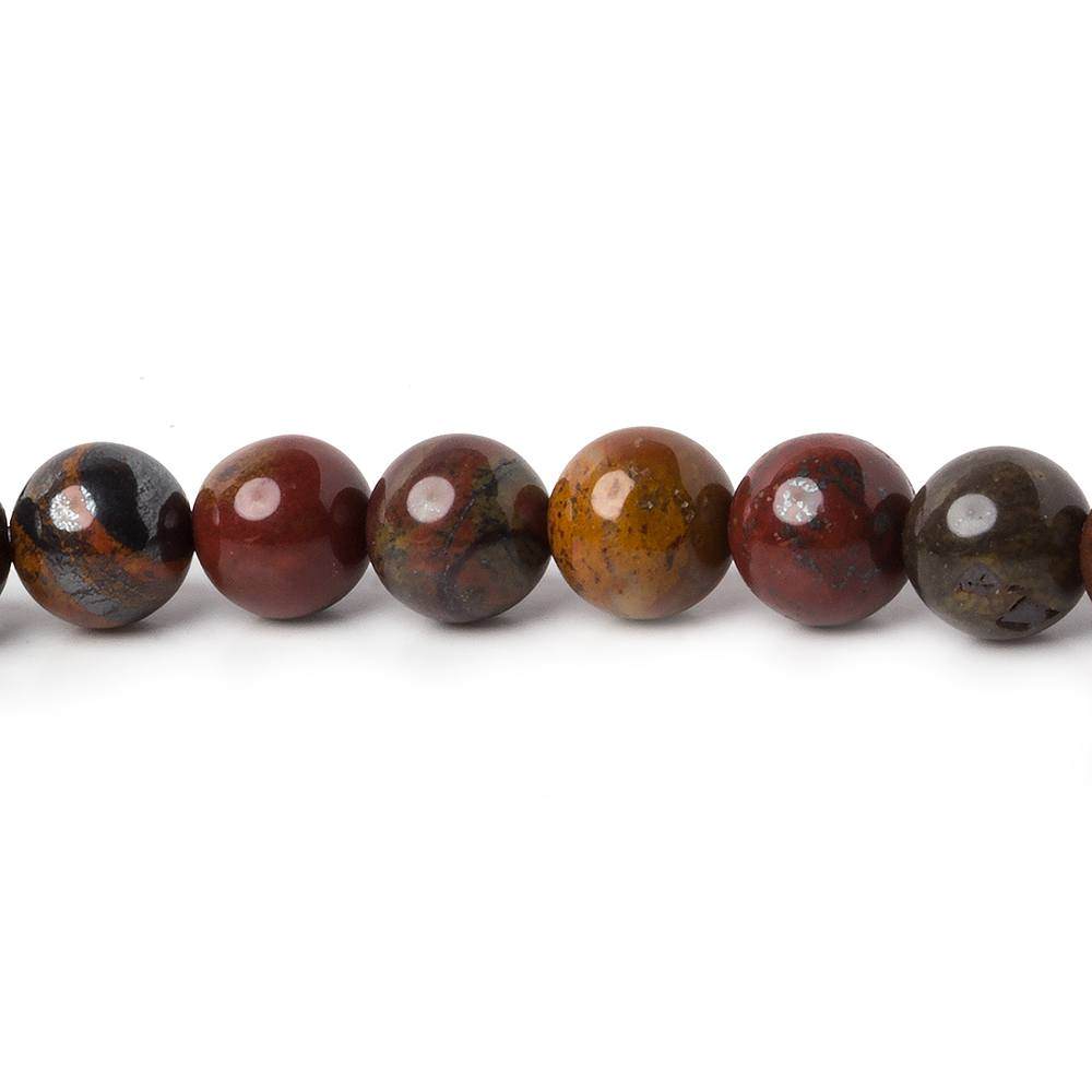 6mm Tiger Iron plain round beads 15 inch 60 pieces (ONLINE ORDER ONLY)