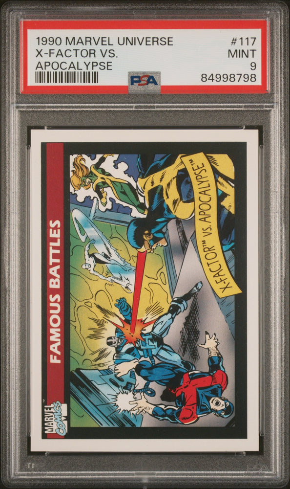1990 MARVEL UNIVERSE X-FACTOR VS. APOCALYPSE #117 - PSA 9 (Online Order Only)