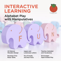 Tomaze Alphabet Elephants  (Online Order Only)