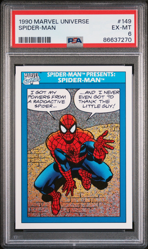 1990 MARVEL UNIVERSE SPIDER-MAN  #149 - PSA 6 (Online Order Only)