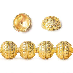 6x10mm 22kt Gold Plated Copper Bead Cap 8 inch (ONLINE ORDER ONLY)