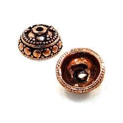 6x10mm Copper Bead Cap 8 inch 40 pcs (ONLINE ORDER ONLY)
