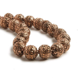 6x10mm Copper Bead Cap 8 inch 40 pcs (ONLINE ORDER ONLY)
