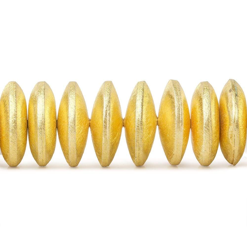 6x20mm 22kt Gold Plated Copper Brushed Disc 8 inch 27 pieces (ONLINE ORDER ONLY)