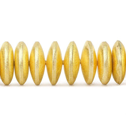 6x20mm 22kt Gold Plated Copper Brushed Disc 8 inch 27 pieces (ONLINE ORDER ONLY)