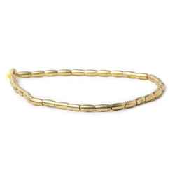 6x3mm Brass Plain Rice Beads 31 beads 8 inch (ONLINE ORDER ONLY)
