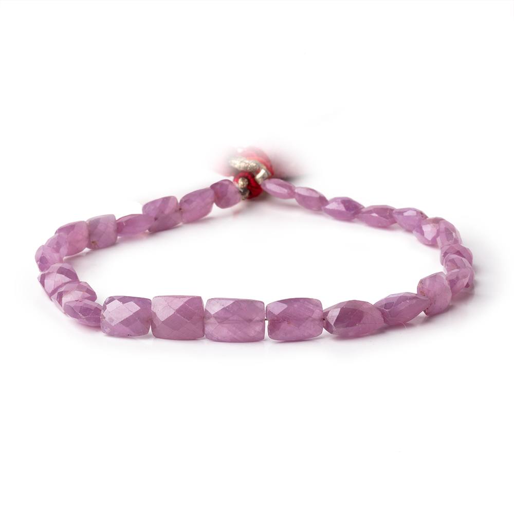 6x4.5-8.5x6mm Ruby Faceted Rectangle Beads 8 inch 28 pieces (ONLINE ORDER ONLY)