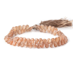 6x4mm Sunstone & Moonstone Micro Faceted Pears 7.5 inch 78 Beads AAA (ONLINE ORDER ONLY)