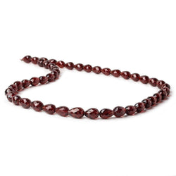 6x5-10x6mm Garnet Straight Drilled Faceted Tear Drops 16 inch 46 pieces AA (ONLINE ORDER ONLY)