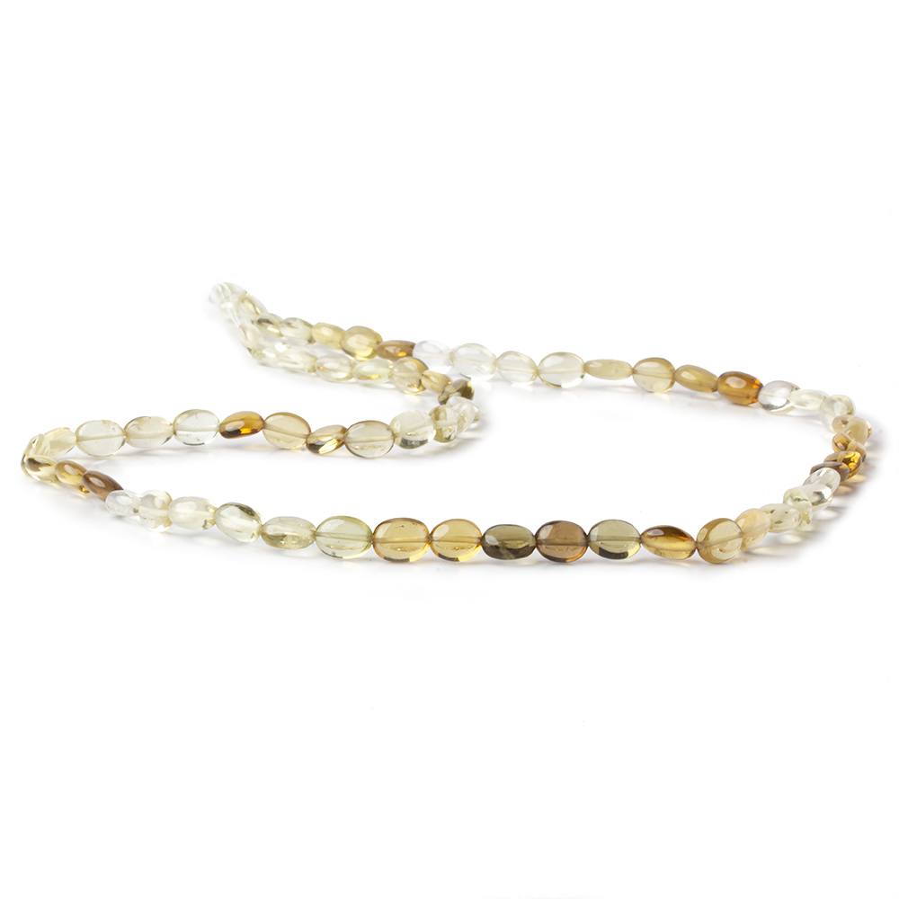 6x5mm Shaded Lemon Quartz plain oval beads 16.5 inch 65 pieces (ONLINE ORDER ONLY)