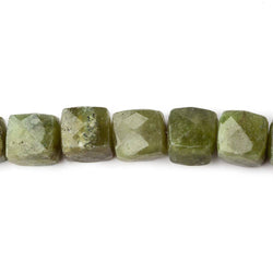 6x6-7x7mm Idocrase Faceted Cube Beads 8 inch 27 pieces (ONLINE ORDER ONLY)