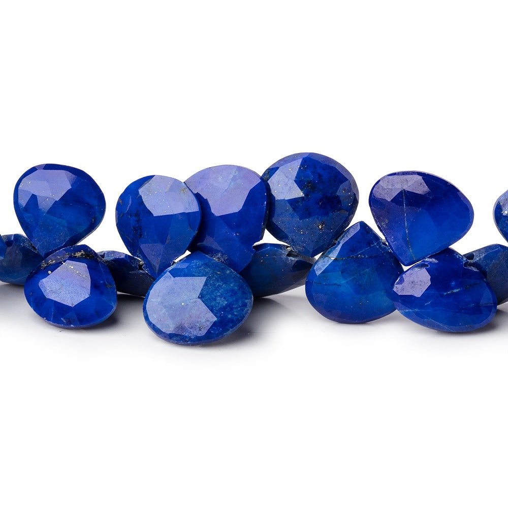 7-10mm Lapis Lazuli Faceted Heart Beads 8 inch 50 pieces (ONLINE ORDER ONLY)