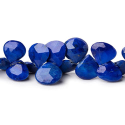 7-10mm Lapis Lazuli Faceted Heart Beads 8 inch 50 pieces (ONLINE ORDER ONLY)