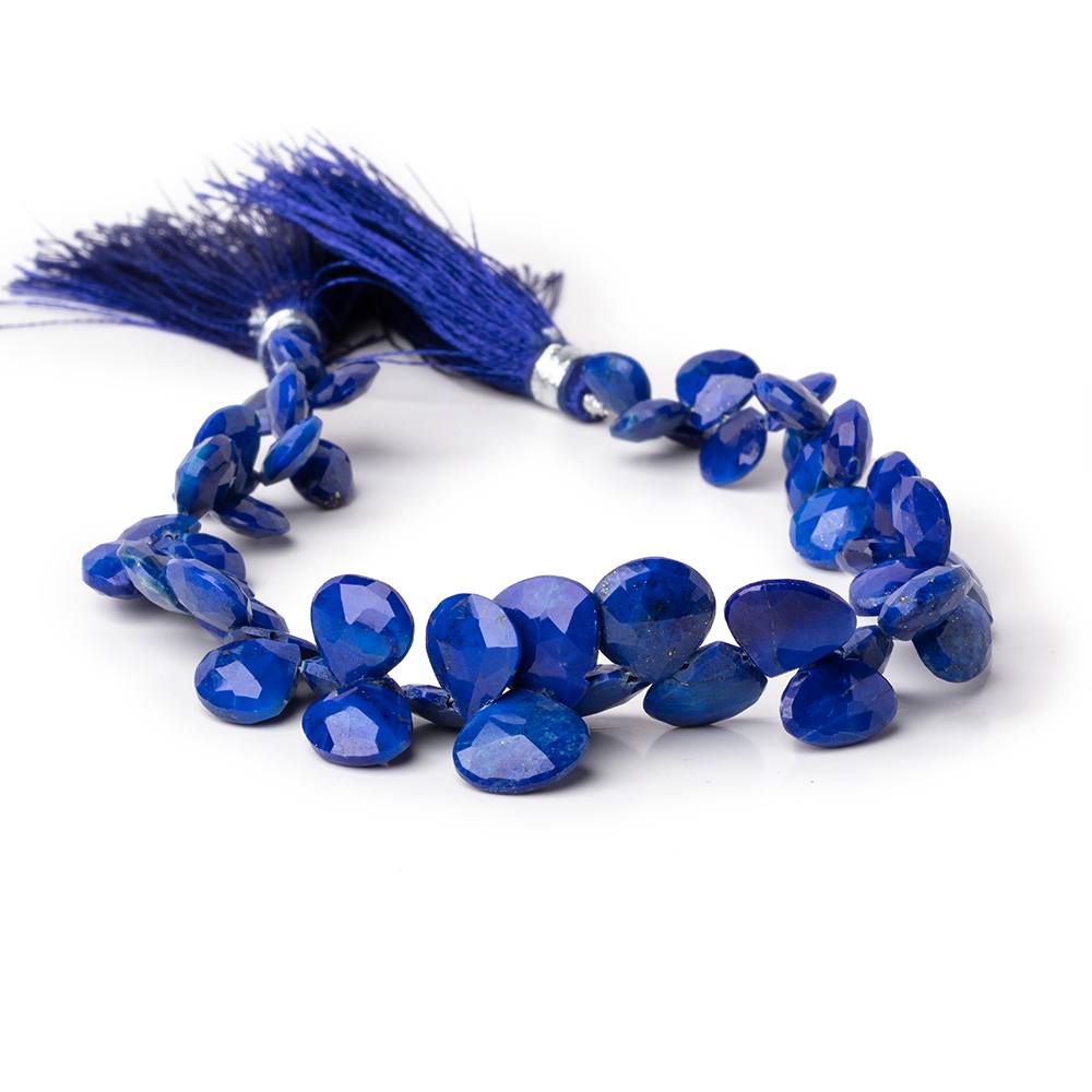 7-10mm Lapis Lazuli Faceted Heart Beads 8 inch 50 pieces (ONLINE ORDER ONLY)