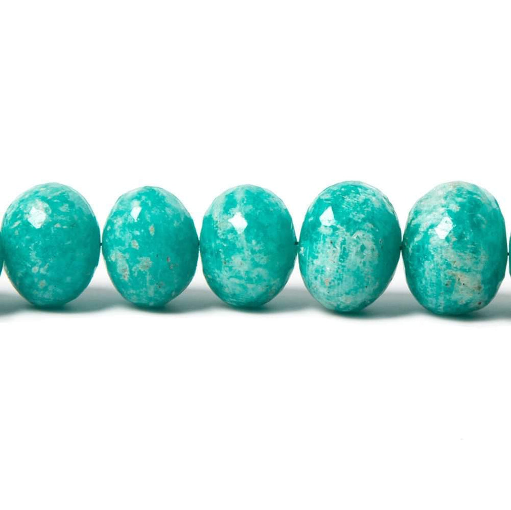 7 - 11mm Amazonite Faceted Rondelle Beads 55 pieces (ONLINE ORDER ONLY)