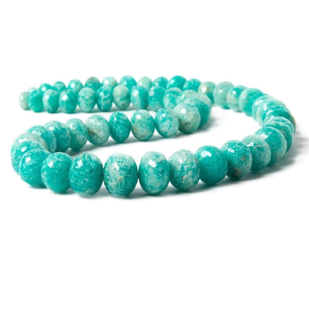 7 - 11mm Amazonite Faceted Rondelle Beads 55 pieces (ONLINE ORDER ONLY)