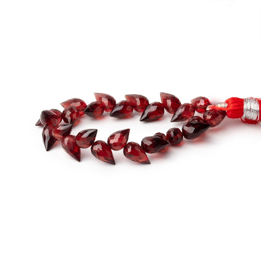 7-8mm Garnet Shoulder Drill Faceted Tear Drop 4 inch 22 Beads (ONLINE ORDER ONLY)