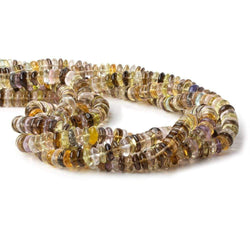 7-8mm Multi-Gemstone Plain Rondelle Beads 16 inch 141 pieces (ONLINE ORDER ONLY)