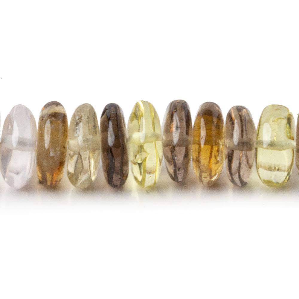 7-8mm Multi-Gemstone Plain Rondelle Beads 16 inch 141 pieces (ONLINE ORDER ONLY)